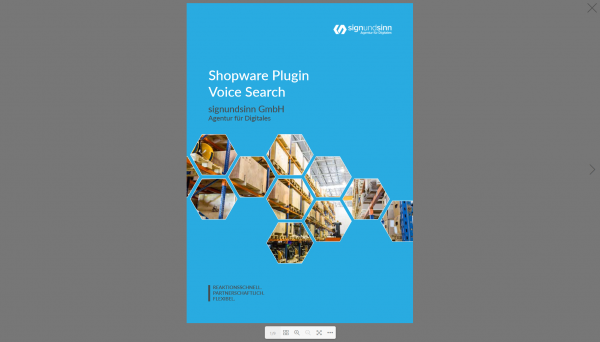 PDF-FlipBook für Erlebniswelten Shopware 6 Plugin