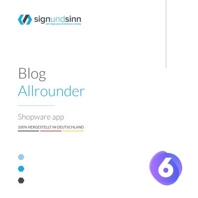 Blog Allrounder / Produktzuweisung im Blog + Verwendung Erlebnisweltenelemente möglich